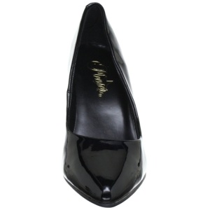 Nero Vernice 10 cm VANITY-420 scarpe dcollet a punta elegante