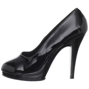 Nero Vernice 11,5 cm FLAIR-480 scarpe dcollet per uomo
