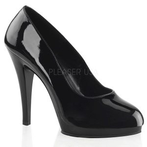Nero Vernice 11,5 cm FLAIR-480 scarpe dcollet per uomo