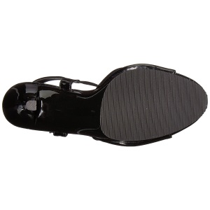 Nero Vernice 12 cm FLAIR-409 Sandali Donna con Tacco