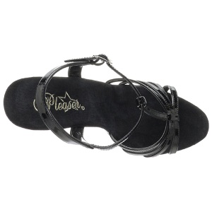 Nero Vernice 12 cm FLAIR-420 Sandali Donna con Tacco