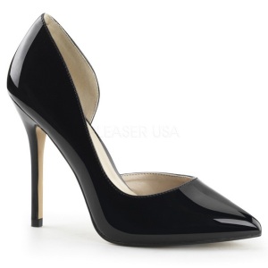 Nero Vernice 13 cm AMUSE-22 Scarpe Dcollet Classico Donna