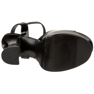 Nero Vernice 13 cm DemoniaCult DOLLY-09 Tacchi Alti Plateau