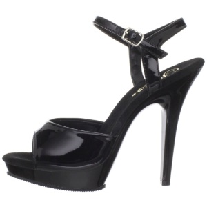 Nero Vernice 13 cm Fabulicious LIP-109 Plateau Tacchi Alti a Spillo