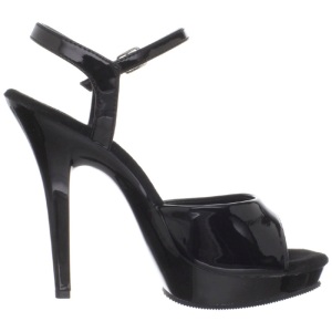 Nero Vernice 13 cm Fabulicious LIP-109 Plateau Tacchi Alti a Spillo