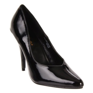 Nero Vernice 13 cm SEDUCE-420V scarpe dcollet a punta