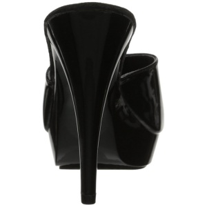 Nero Vernice 14 cm COCKTAIL-501 Plateau Mules Alte
