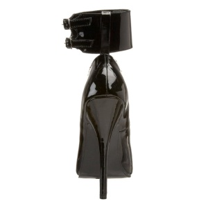 Nero Vernice 15,5 cm DOMINA-434 scarpe dcollet con tacchi bassi