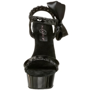 Nero Vernice 15 cm DELIGHT-615 Scarpa Stiletto Altissimo