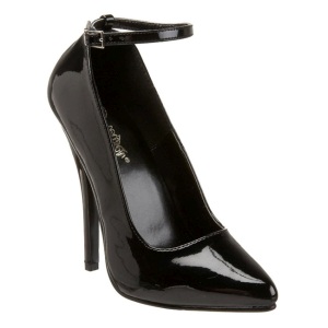 Nero Vernice 15 cm DOMINA-431 Tacchi altissimi da uomo