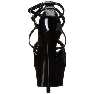 Nero Vernice 15 cm Pleaser DELIGHT-612 Plateau Scarpe Dcollet