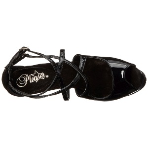 Nero Vernice 15 cm Pleaser DELIGHT-612 Plateau Scarpe Dcollet