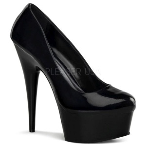 Nero Vernice 15 cm Pleaser DELIGHT-685 Plateau Scarpe Dcollet