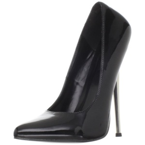 Nero Vernice 16 cm DAGGER-01 Scarpe Dcollet Tacco Stiletto