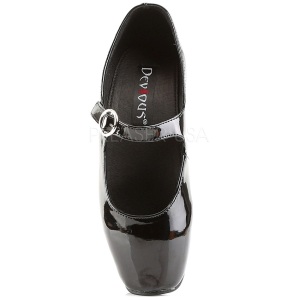 Nero Vernice 18 cm BALLET-08 Fetish Scarpe Dcollet