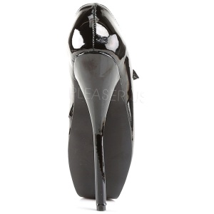 Nero Vernice 18 cm BALLET-08 Fetish Scarpe Dcollet