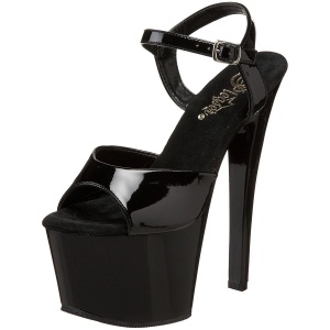 Nero Vernice 18 cm Pleaser SKY-309 Plateau Calzature Tacchi Alti
