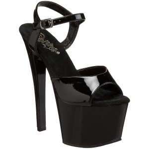 Nero Vernice 18 cm Pleaser SKY-309 Plateau Calzature Tacchi Alti