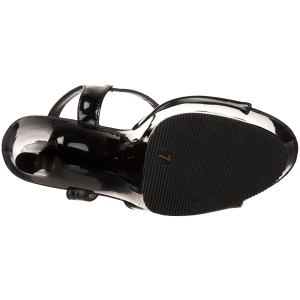 Nero Vernice 18 cm Pleaser SKY-309 Plateau Calzature Tacchi Alti