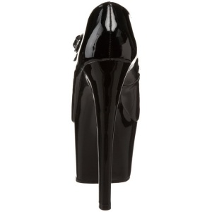 Nero Vernice 18 cm Pleaser SKY-387 Plateau Scarpe Dcollet