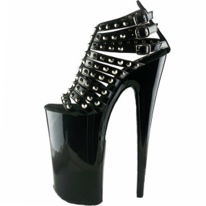 Nero Vernice 25,5 cm Pleaser BEYOND-093 Tacchi Alti Plateau