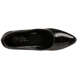 Nero Vernice 5 cm FAB-420W scarpe dcollet con tacchi bassi