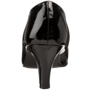 Nero Vernice 8 cm DIVINE-420W scarpe dcollet con tacchi bassi