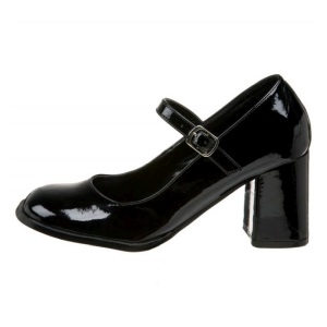 Nero Vernice 8 cm GOGO-50 Tacchi altissimi da uomo
