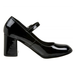 Nero Vernice 8 cm GOGO-50 Tacchi altissimi da uomo