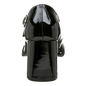 Nero Vernice 8 cm GOGO-50 Tacchi altissimi da uomo
