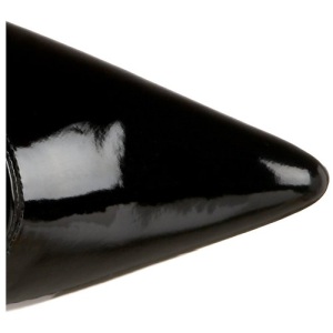 Nero Vernice 9,5 cm LUST-3000 stivali overknee tacco alto