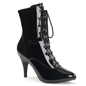 Nero Verniciata 10 cm DREAM-1020 grandi taglie stivaletti donna