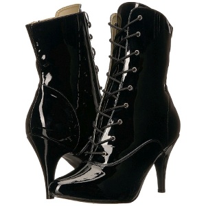 Nero Verniciata 10 cm DREAM-1020 grandi taglie stivaletti donna