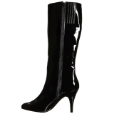Nero Verniciata 10 cm DREAM-2026 grandi taglie stivali donna