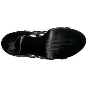 Nero Verniciata 10 cm DREAM-438 grandi taglie stivaletti donna