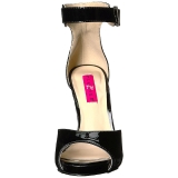 Nero Verniciata 12,5 cm EVE-02 grandi taglie sandali donna