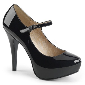 Nero Verniciata 13,5 cm CHLOE-02 grandi taglie scarpe dcollet