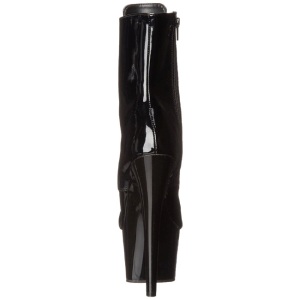 Nero Verniciata 18 cm ADORE-1021 stivaletti con plateau suola donna