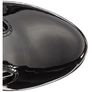 Nero Verniciata 18 cm ADORE-3050 plateau stivali alti con tacco