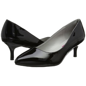 Nero Verniciata 6,5 cm KITTEN-01 grandi taglie scarpe dcollet