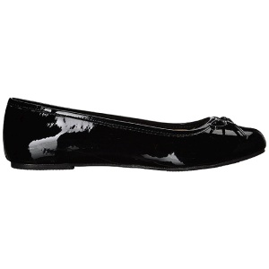 Nero Verniciata ANNA-01 grandi taglie scarpe ballerine