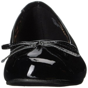 Nero Verniciata ANNA-01 grandi taglie scarpe ballerine