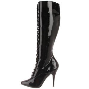 Nero Verniciato 13 cm SEDUCE-2020 Stivali Stringati Donna
