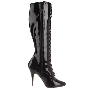 Nero Verniciato 13 cm SEDUCE-2020 Stivali Stringati Donna