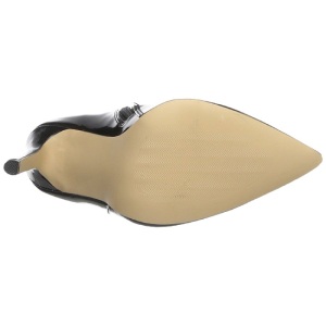 Nero Verniciato 13 cm SEXY-1006 Stivaletti tacchi a spillo