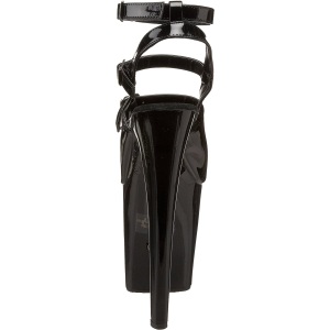Nero Verniciato 20 cm Pleaser XTREME-873 Tacchi Alti Plateau