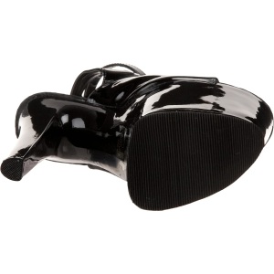 Nero Verniciato 20 cm Pleaser XTREME-873 Tacchi Alti Plateau