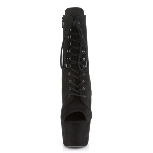 Nero faux suede 18 cm ADORE-1021FS stivaletti da pole dance