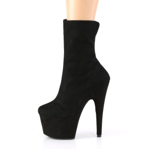 Nero faux suede 18 cm ADORE-1042 stivaletti da pole dance