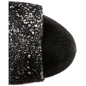 Nero scintillare 18 cm ADORE-1018G stivaletti plateau suola donna